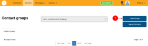 Contacts - Create Group 1 - Cadoo